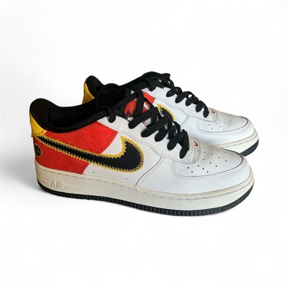 Nike Other - Nike Air Force 1 Low Red Yellow Black Sneakers